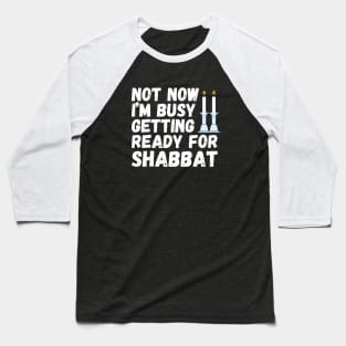 Funny Shabbat Design Baseball T-Shirt